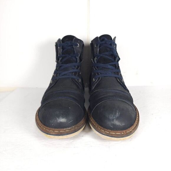 Freebird Men\'s Fisk US12 Blue Navy Leather Lace-Up Ankle Chukka Boots main image 13
